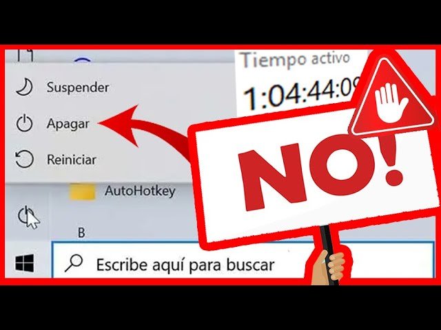 ¿Cuál es la forma más correcta para apagar la computadora?